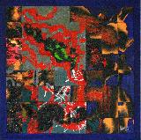 Night view into a shopping mall